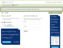 Tablet Screenshot of nicetranslator.com